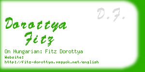 dorottya fitz business card